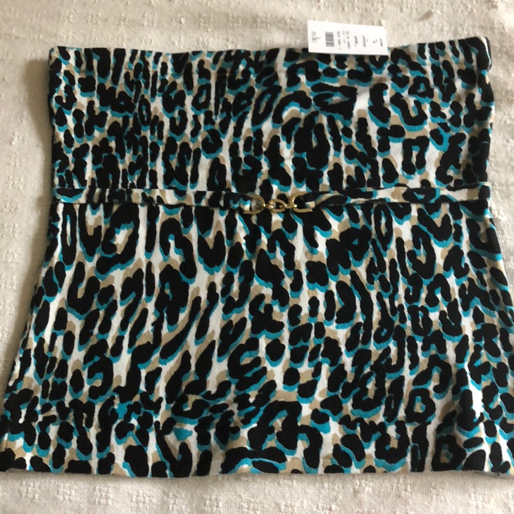Animal print tube top